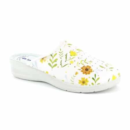 INBLU, SABOT SYNTHETIQUE ANTI CHOQUE BLANC FIORI 5051W